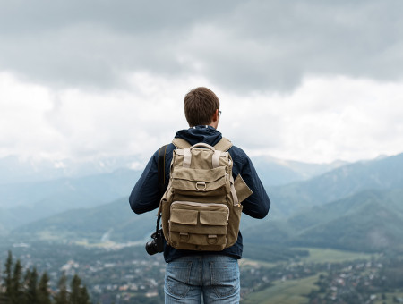 Black chocolate soufflé