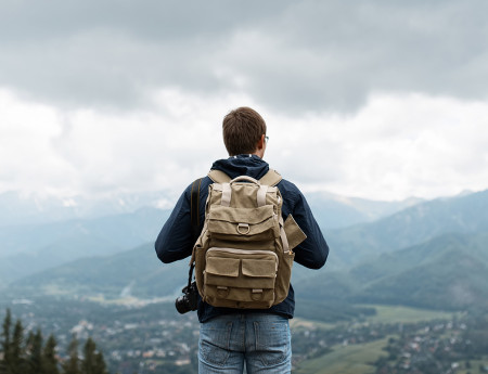 Black chocolate soufflé