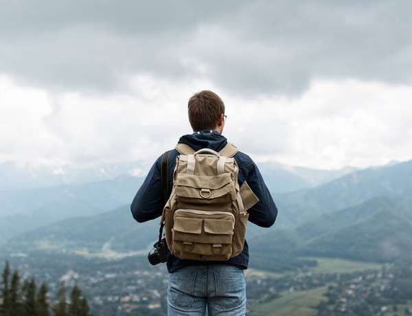 Black chocolate soufflé